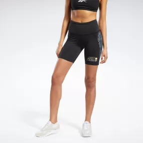 Reebok Apparel Women Jurassic World Bike Shorts Black