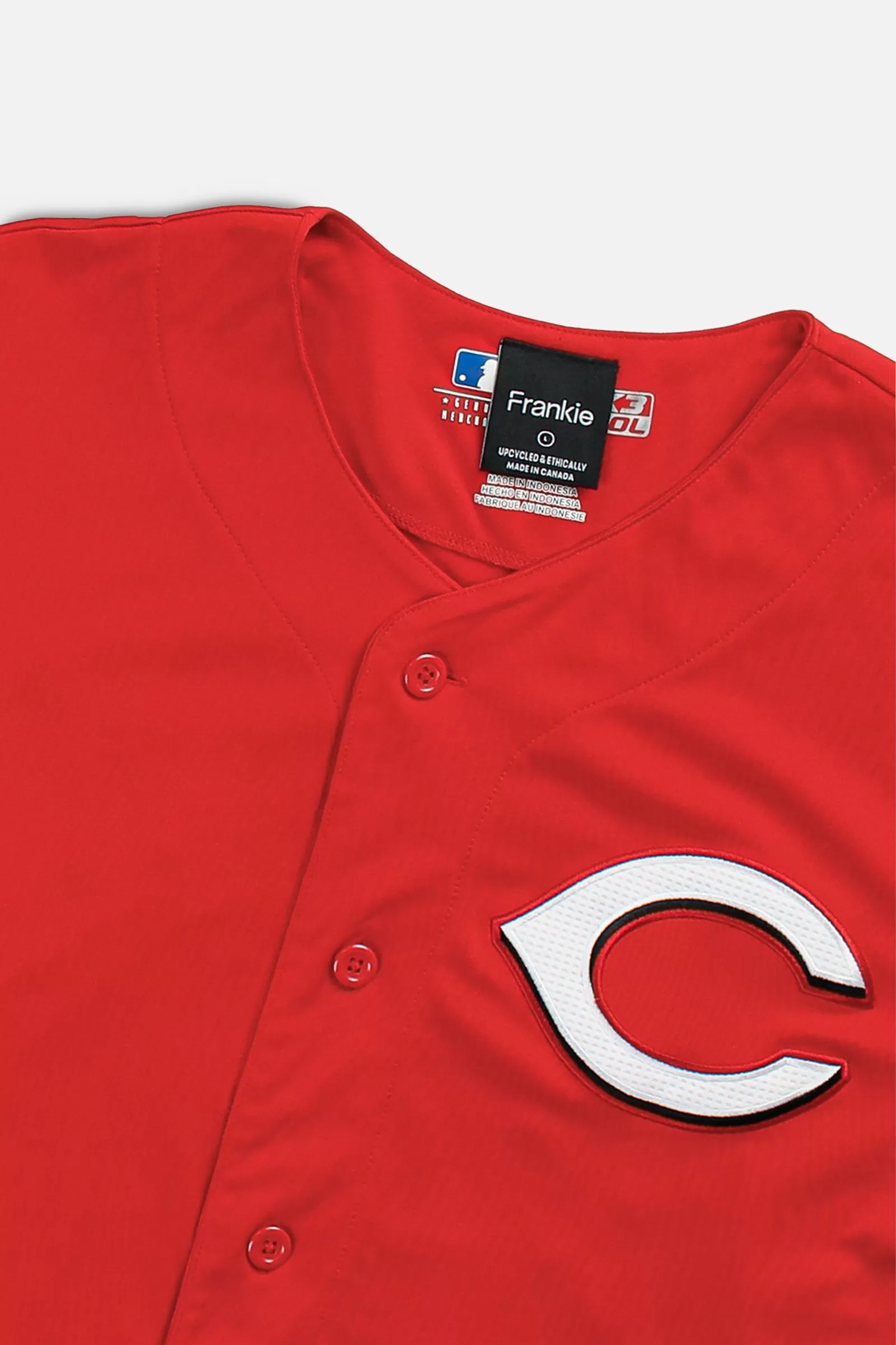 Rework Crop Cincinnati Reds MLB Jersey - L