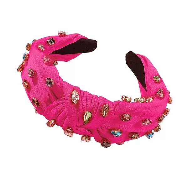 Rhinestone Beads and Velvet Cloth Headband