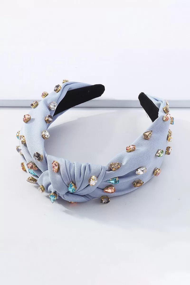 Rhinestone Beads and Velvet Cloth Headband