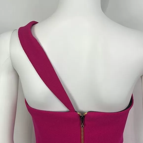 Roland Mouret Pink One Shoulder Top