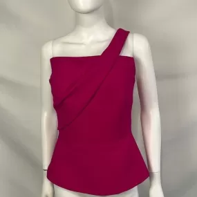 Roland Mouret Pink One Shoulder Top