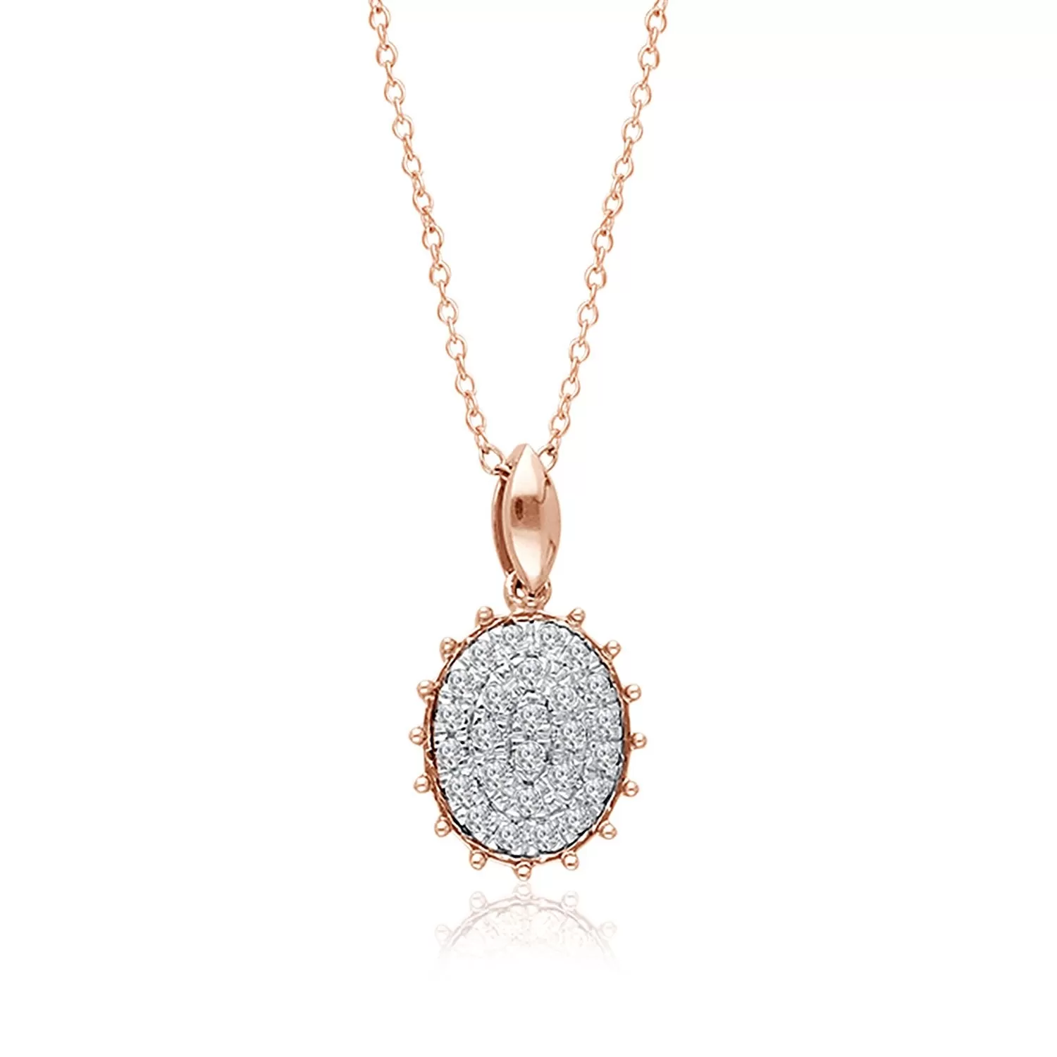 Rose Gold Diamond Eternal Pendant