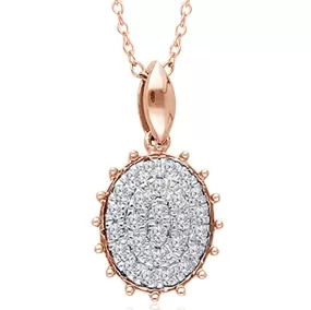 Rose Gold Diamond Eternal Pendant