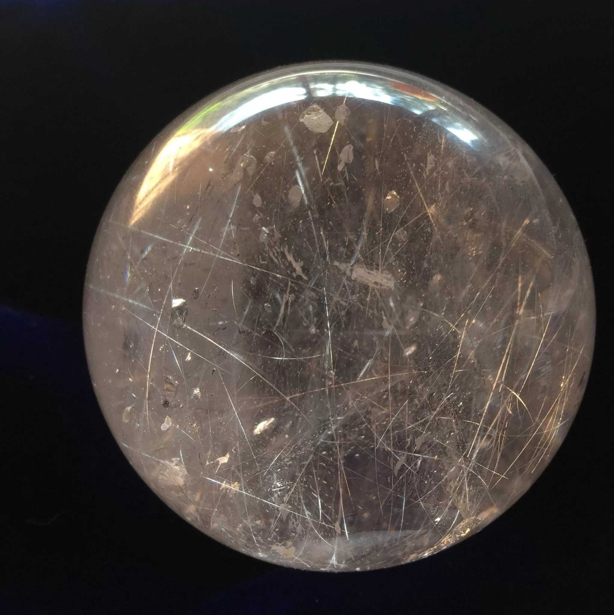 Rutilated Quartz Sphere