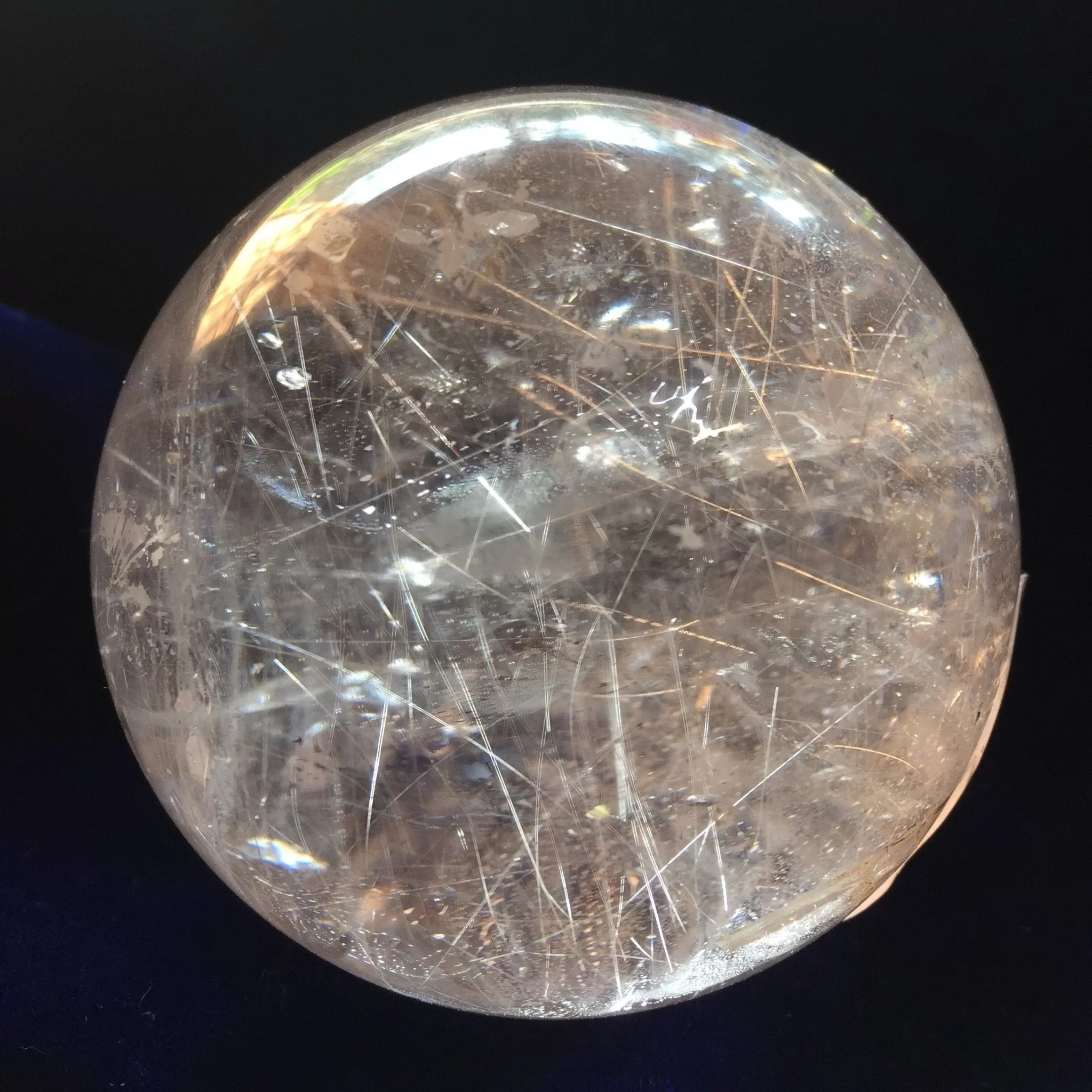 Rutilated Quartz Sphere