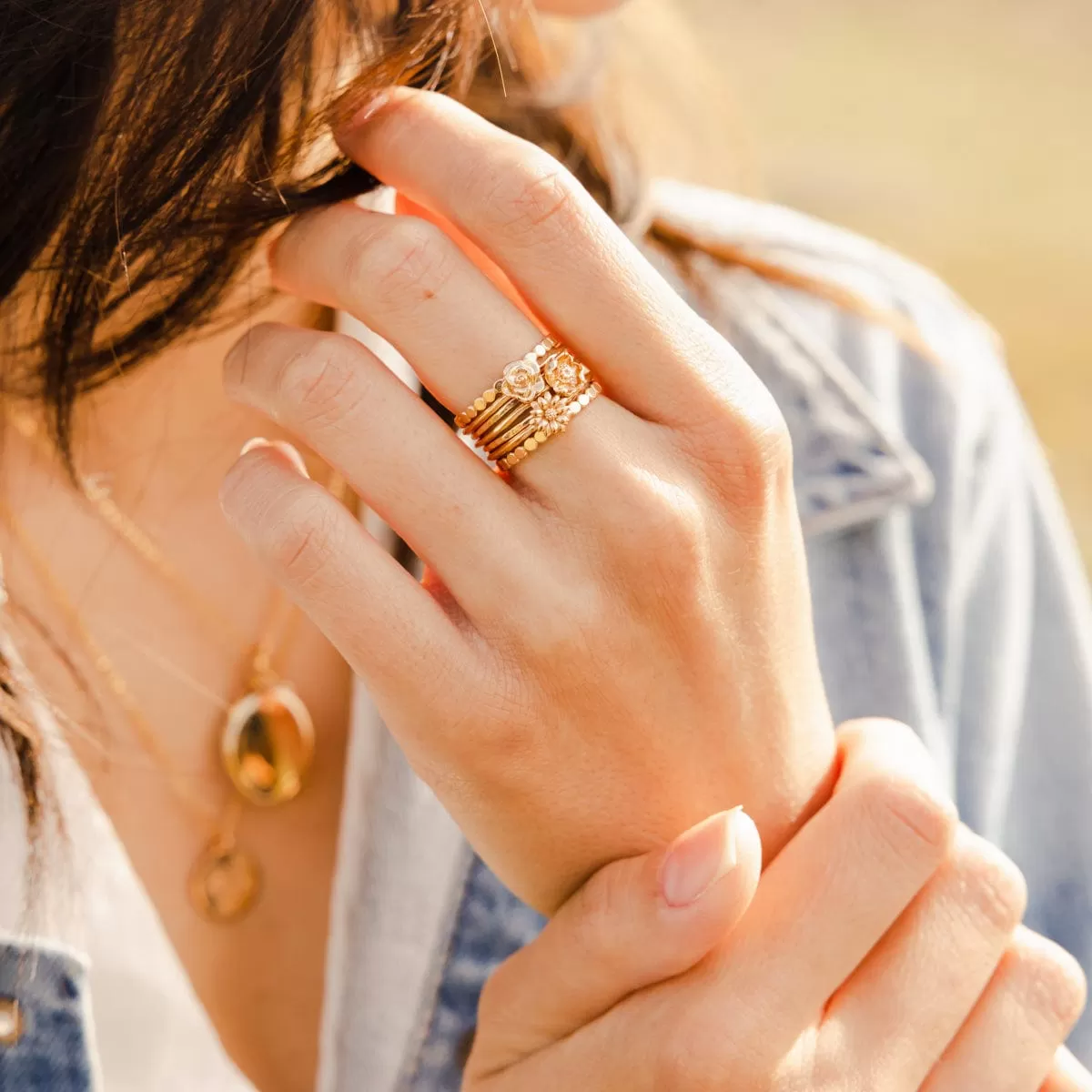 September Birth Flower Ring