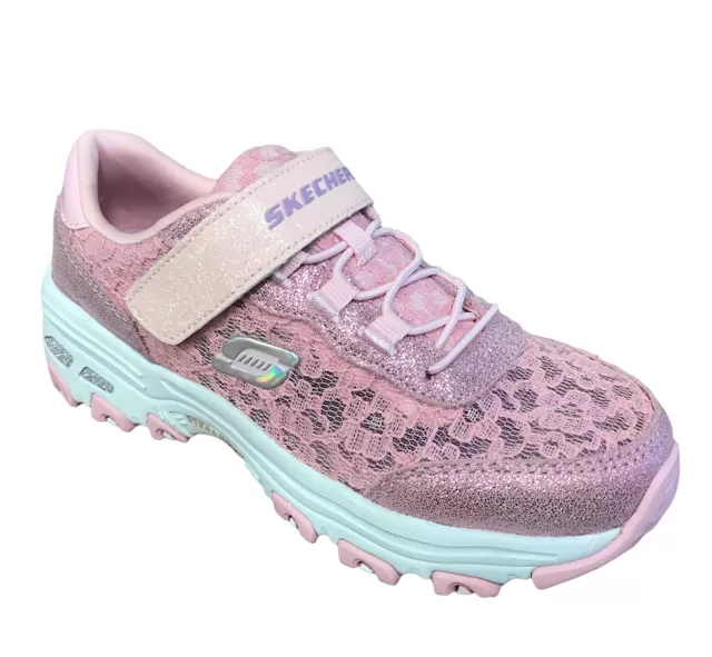 Skechers for girls and girls' free time D'Lites Lil Lace Gal 664086L LTPK pink