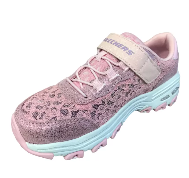 Skechers for girls and girls' free time D'Lites Lil Lace Gal 664086L LTPK pink