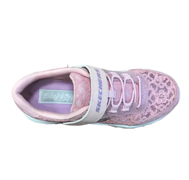 Skechers for girls and girls' free time D'Lites Lil Lace Gal 664086L LTPK pink