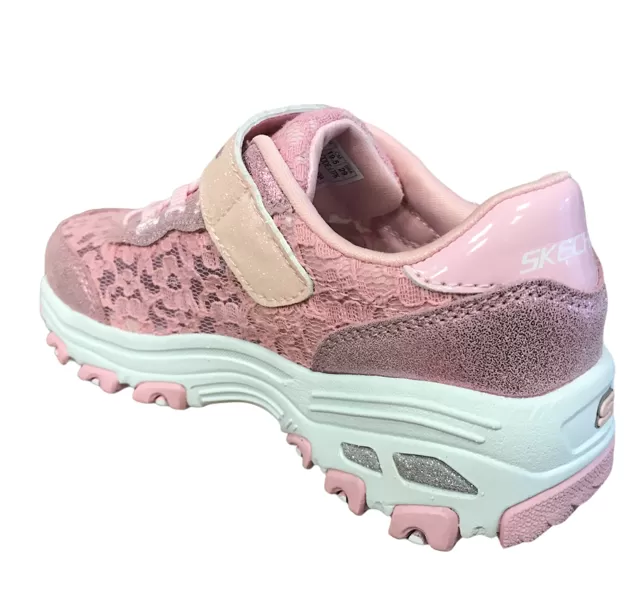 Skechers for girls and girls' free time D'Lites Lil Lace Gal 664086L LTPK pink