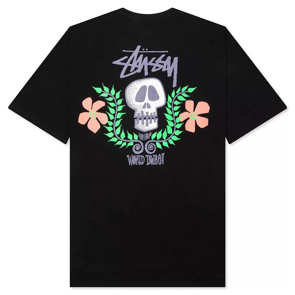 Skull Crest Tee - Black