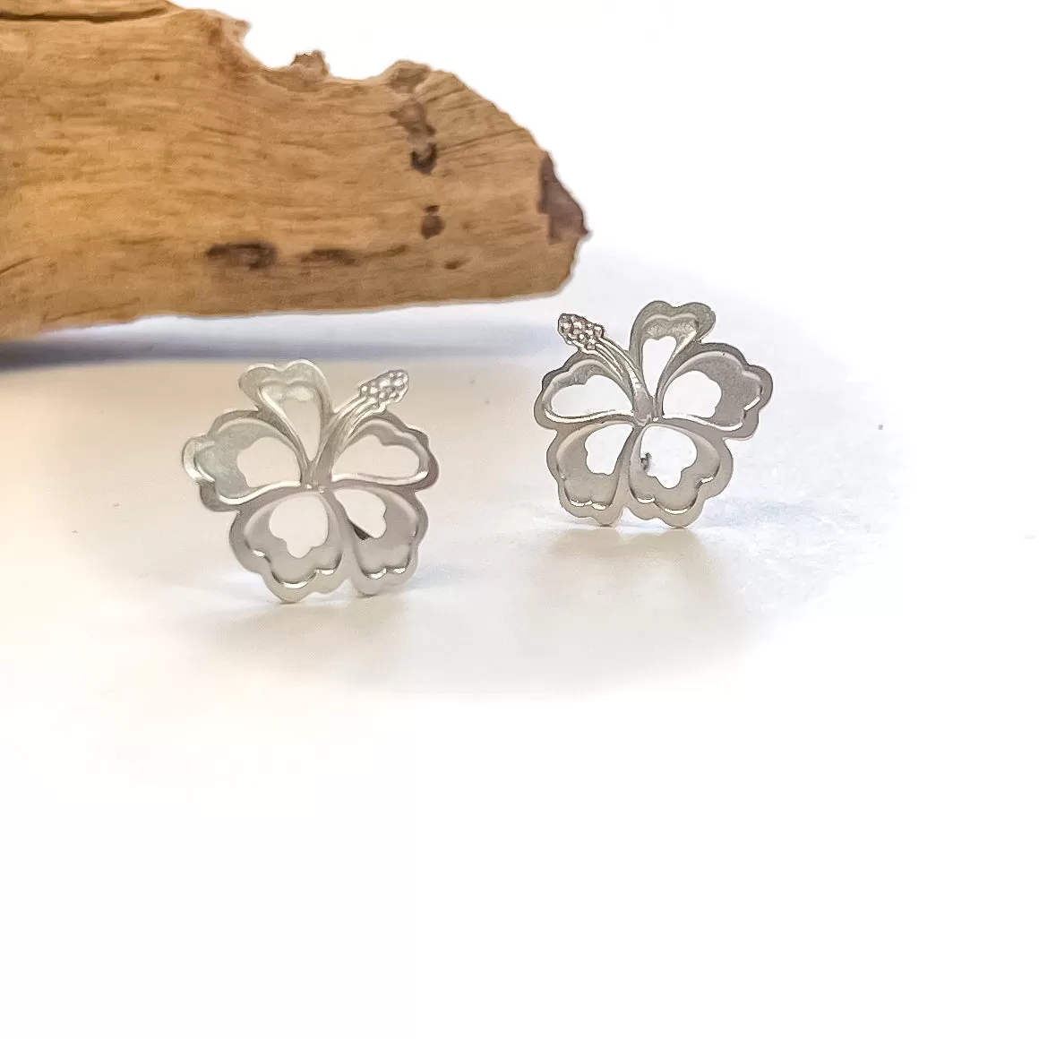 Small Hibiscus Earrings