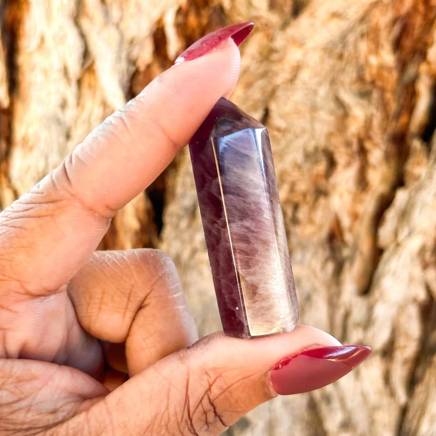 Smoky Fluorite Point