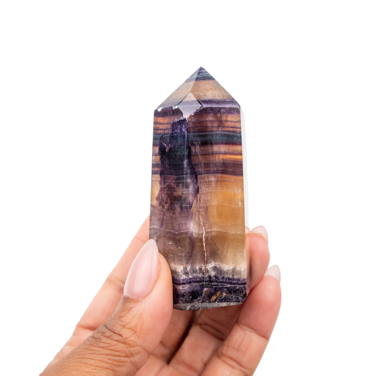 Smoky Fluorite Point