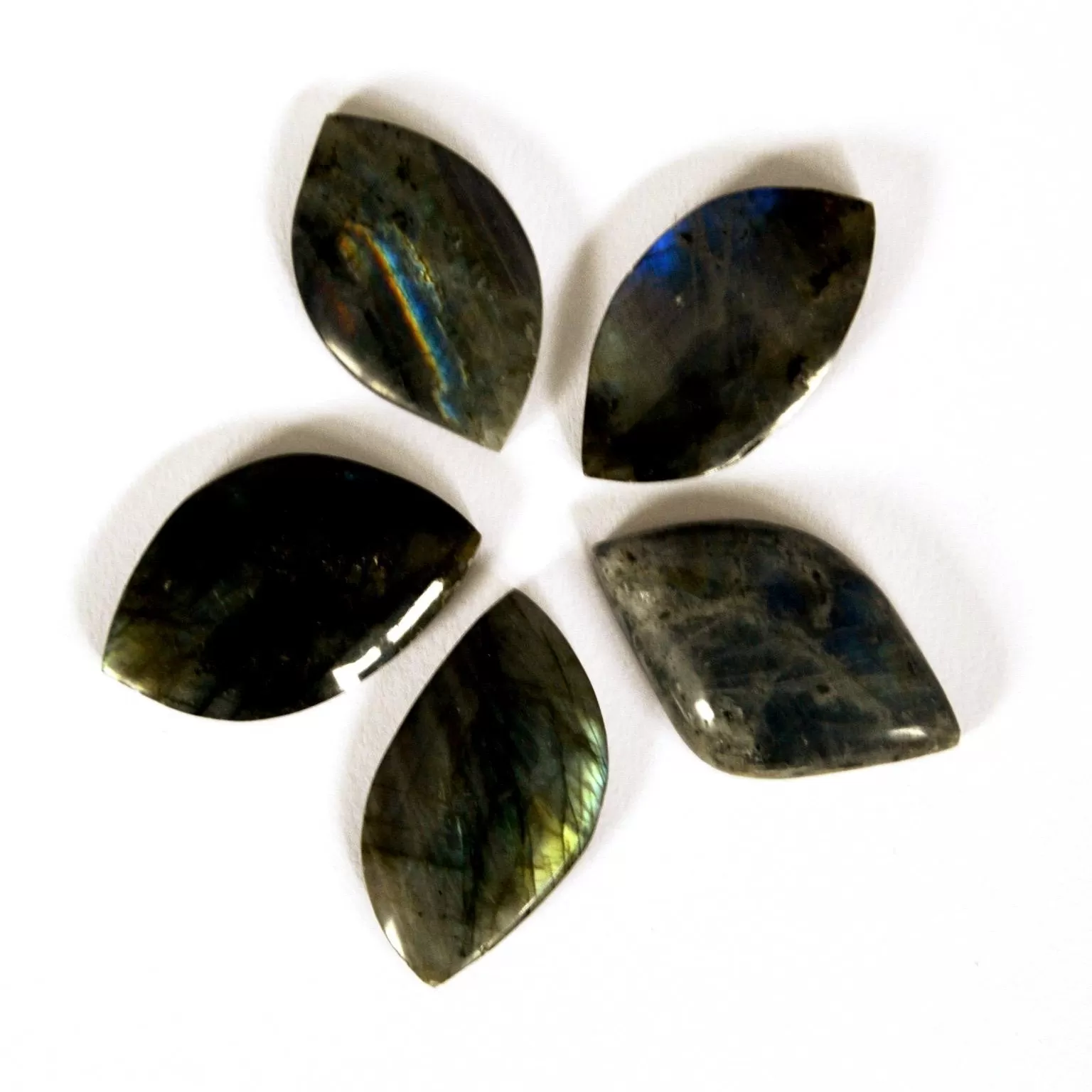 Steel Blue Flower - Freeform Labradorite - Large