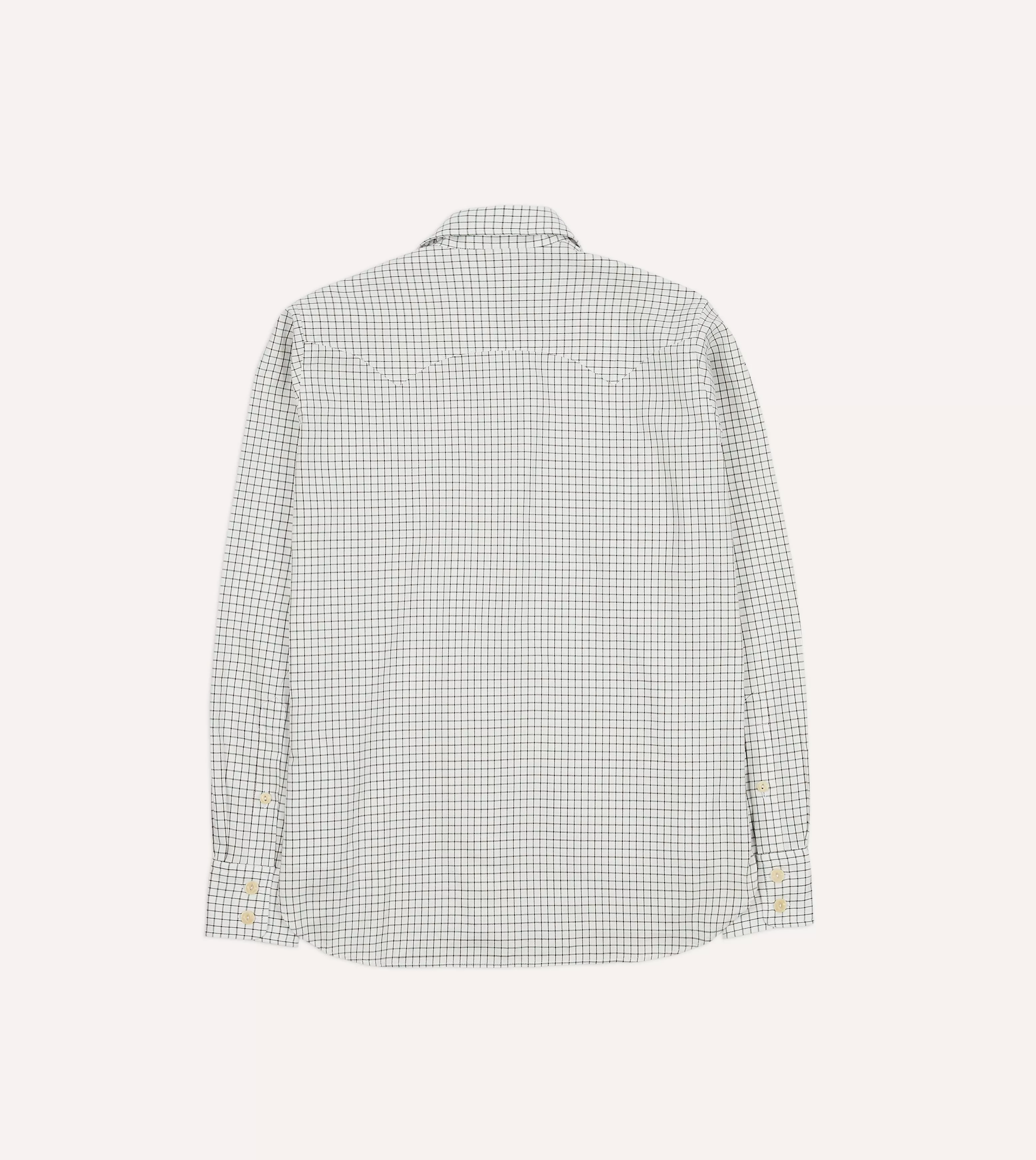 Tattersall Cotton Two-Pocket Western Shirt