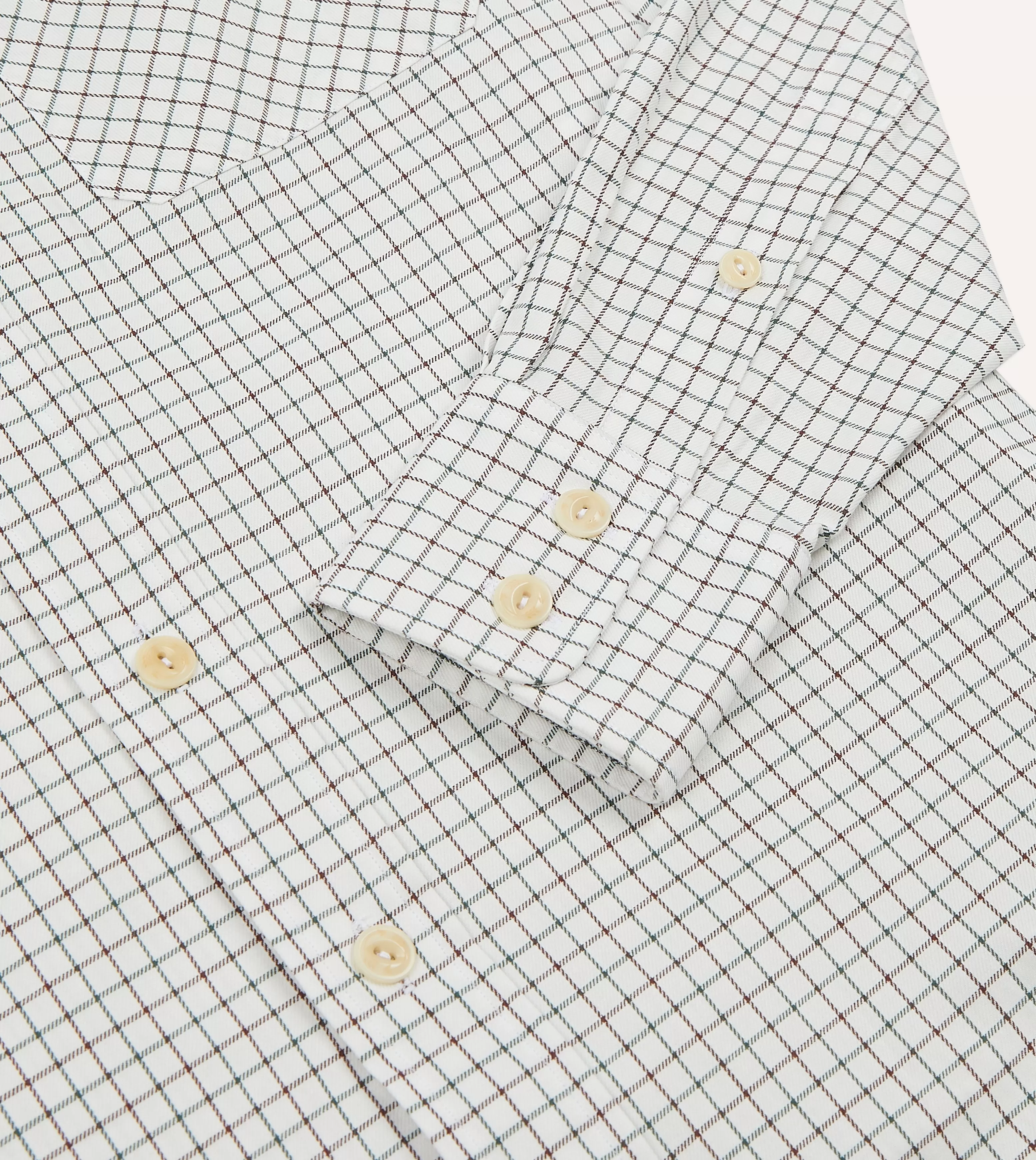 Tattersall Cotton Two-Pocket Western Shirt