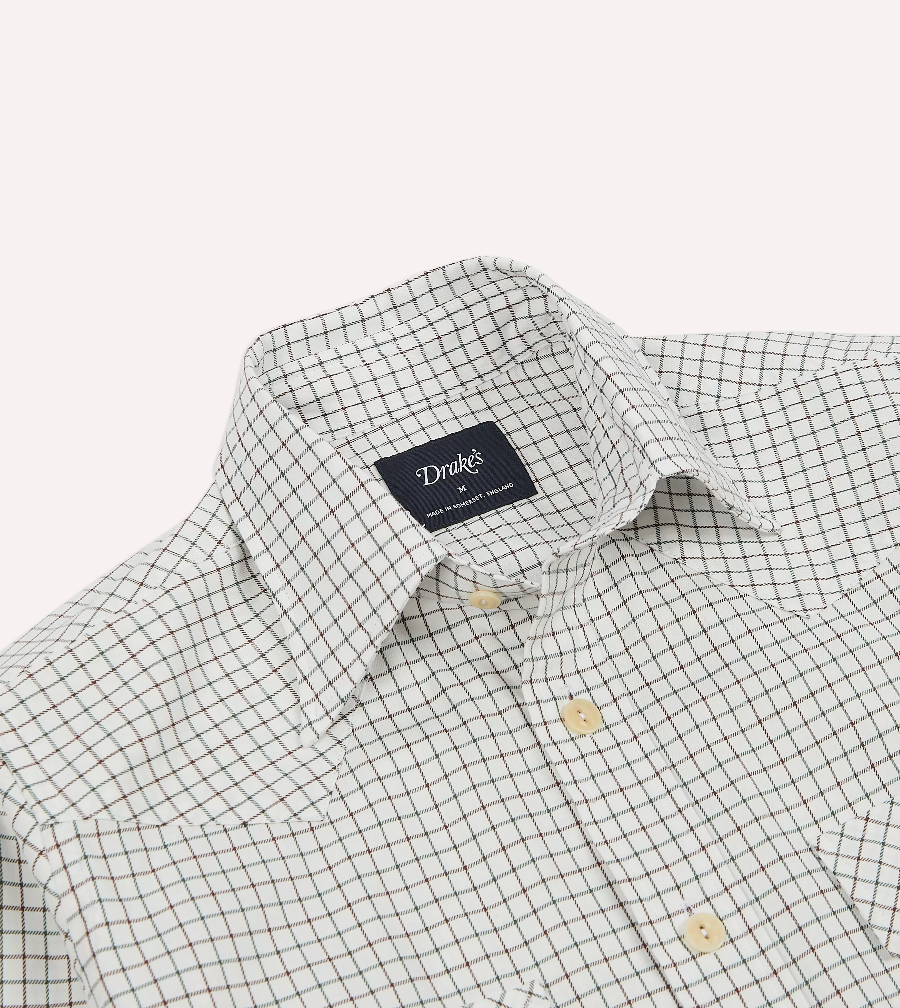 Tattersall Cotton Two-Pocket Western Shirt