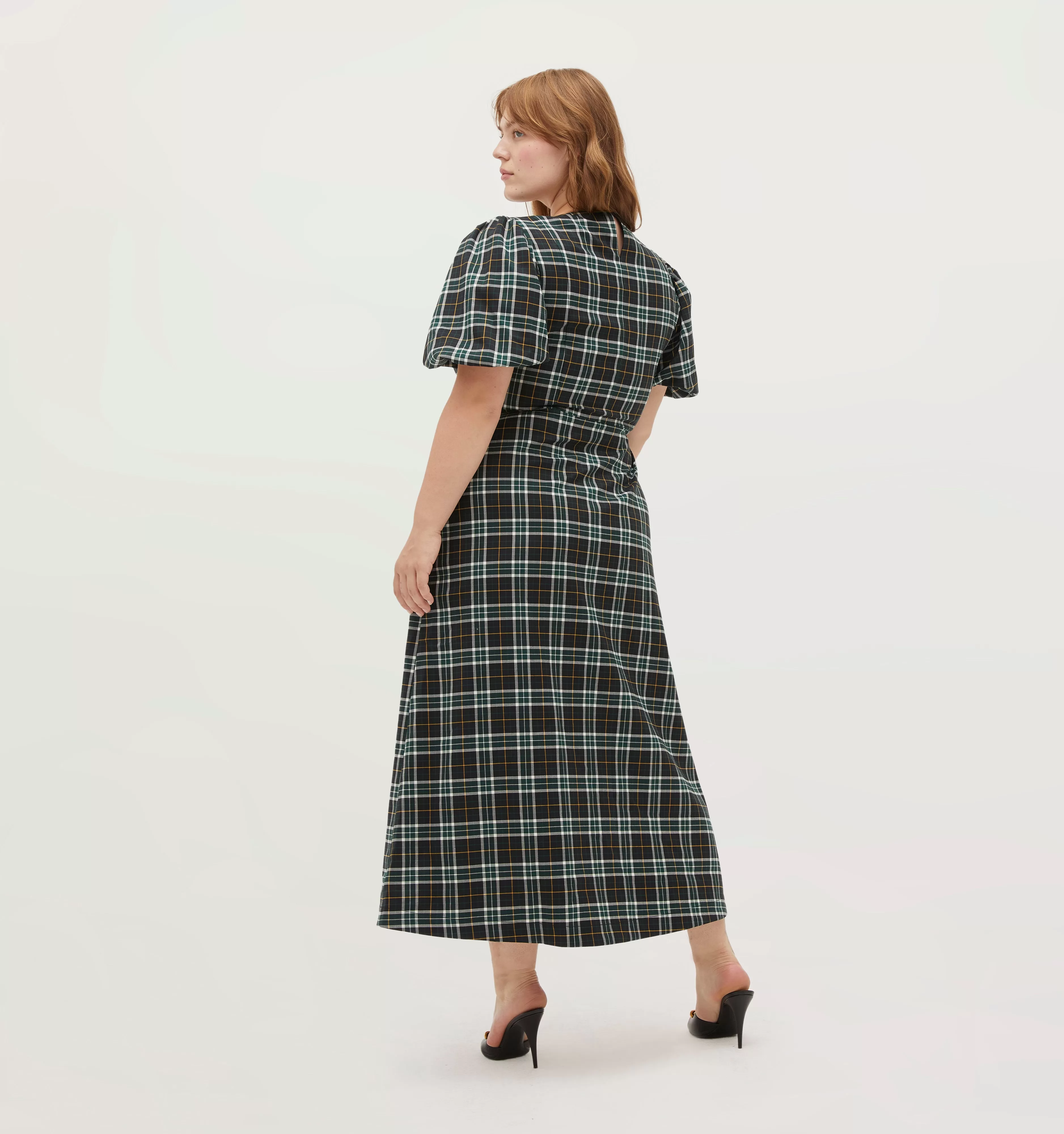 The Constance Dress - Green Wallace Plaid