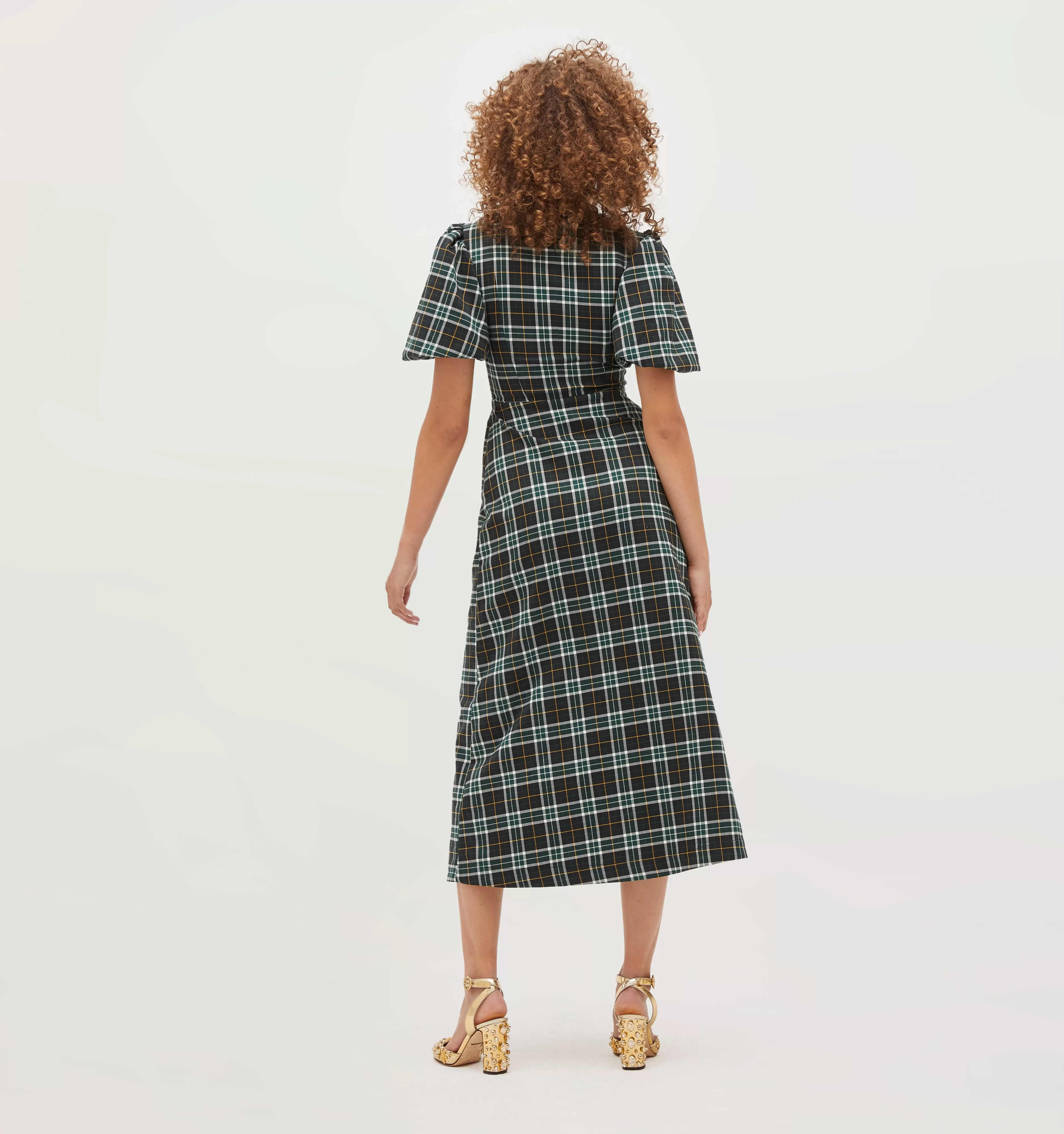 The Constance Dress - Green Wallace Plaid