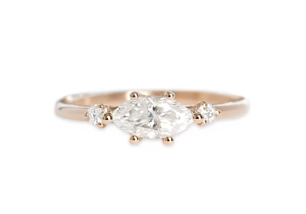 Trine GIA Diamond Ring