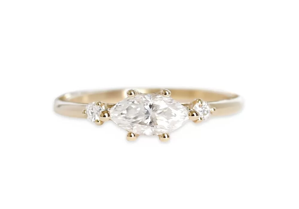 Trine GIA Diamond Ring