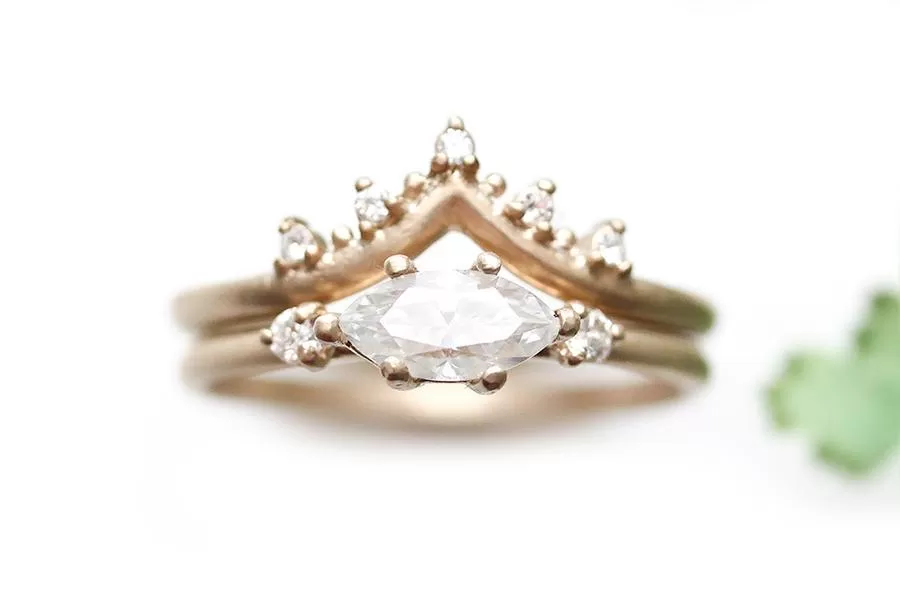 Trine GIA Diamond Ring