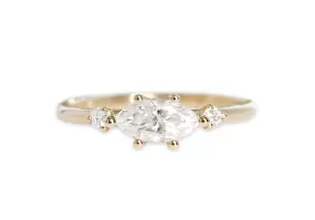 Trine GIA Diamond Ring