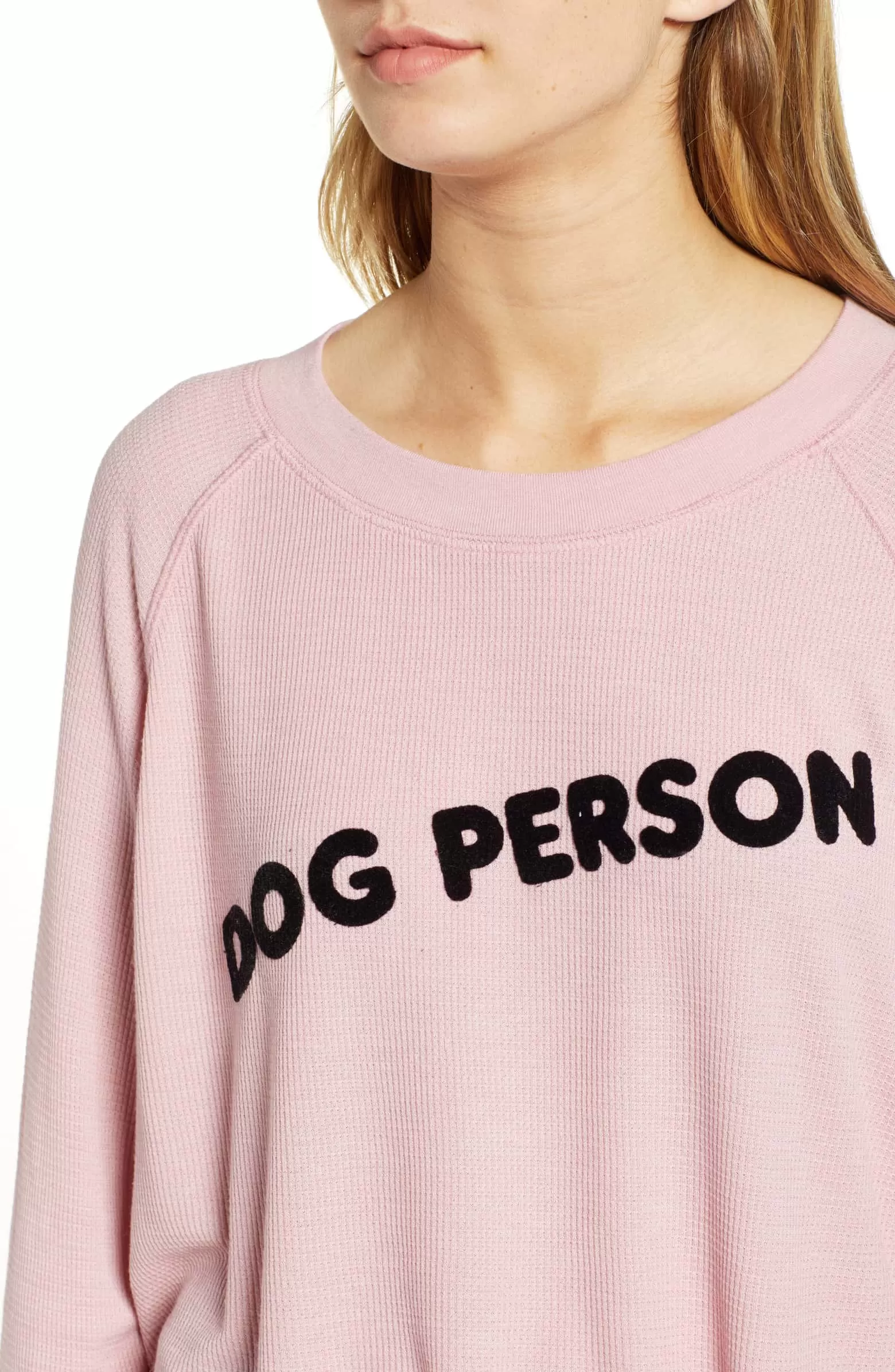 Wildfox Monte Dog Person Thermal Top