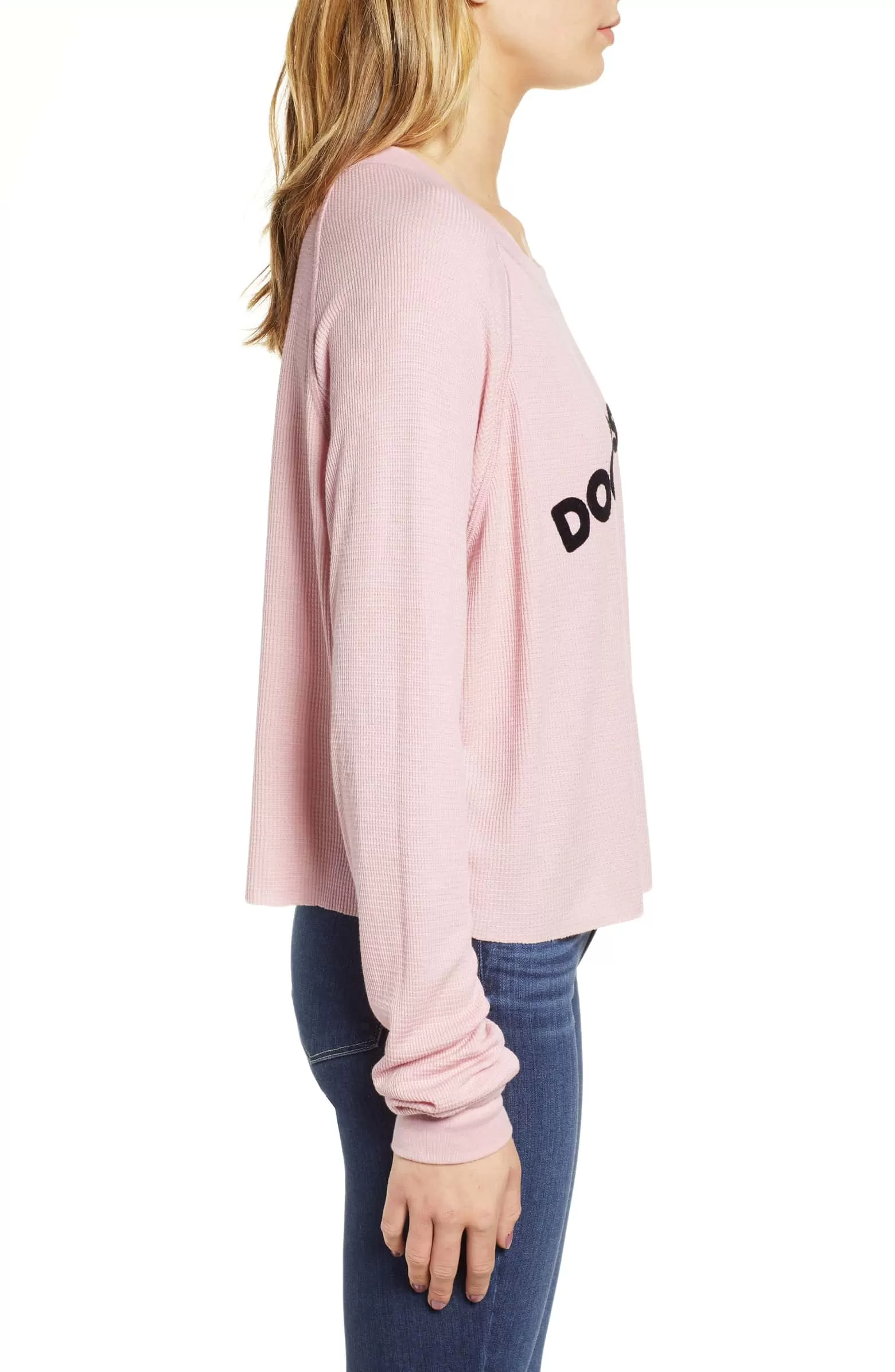 Wildfox Monte Dog Person Thermal Top