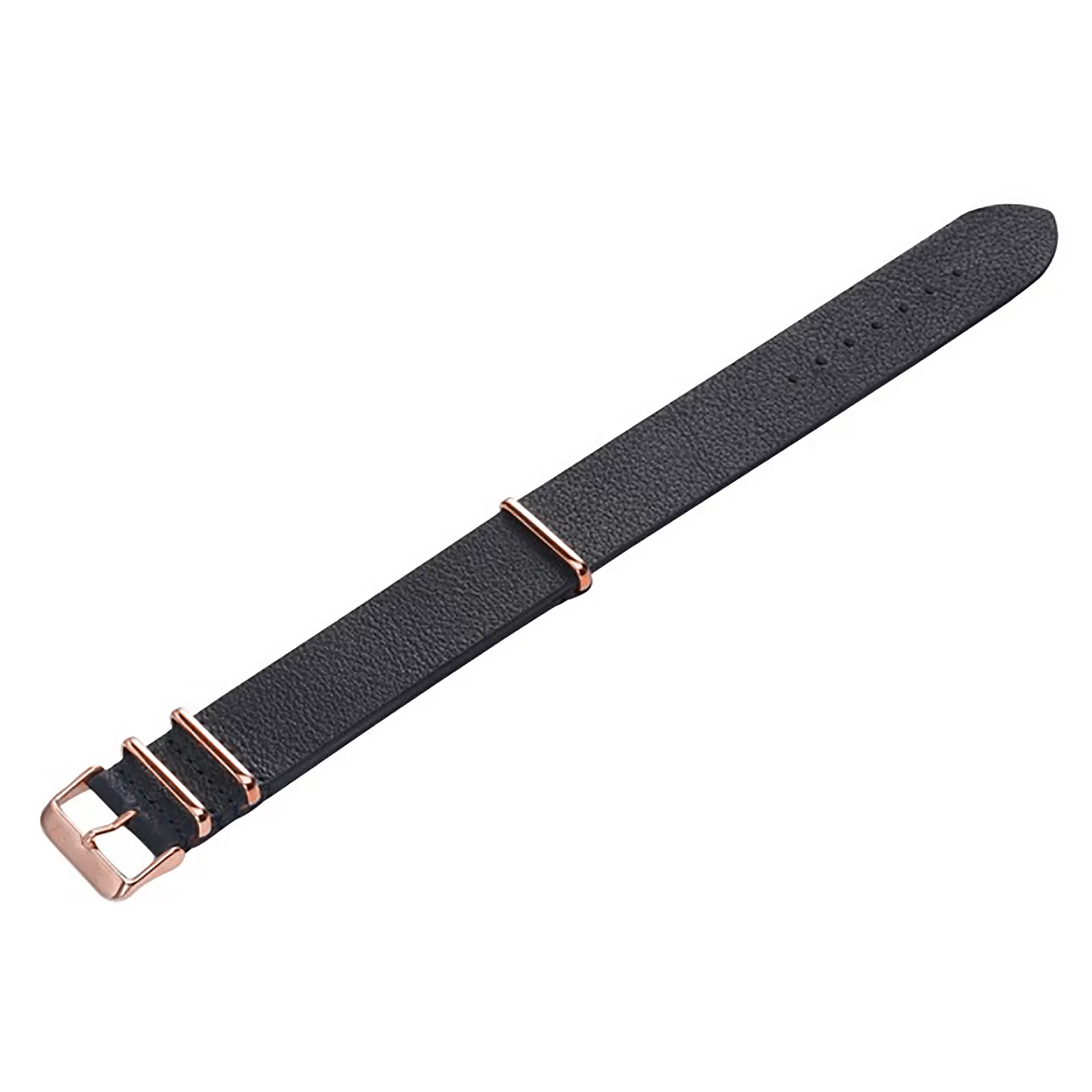 ZLB001BWG Zink Men's Textured Genuine Leather Strap